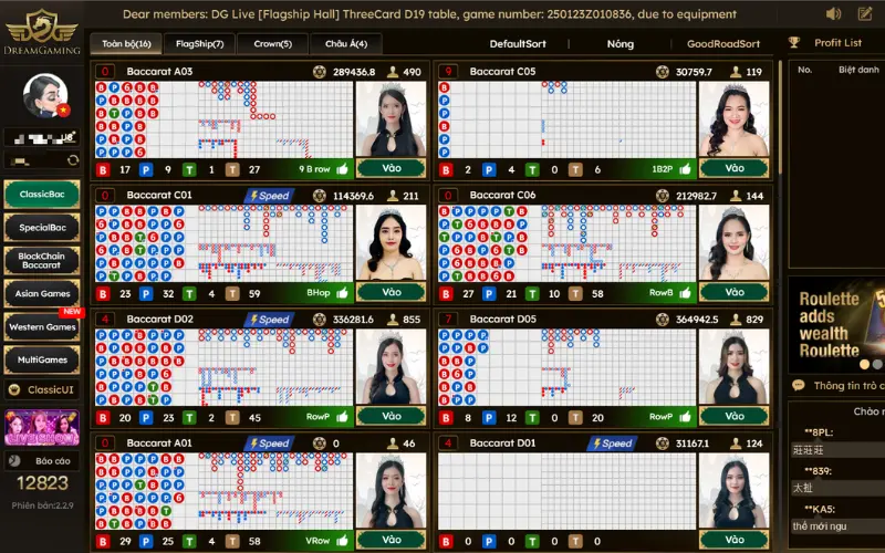 DG live casino