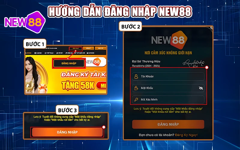 Hướng dẫn New88 đăng nhập