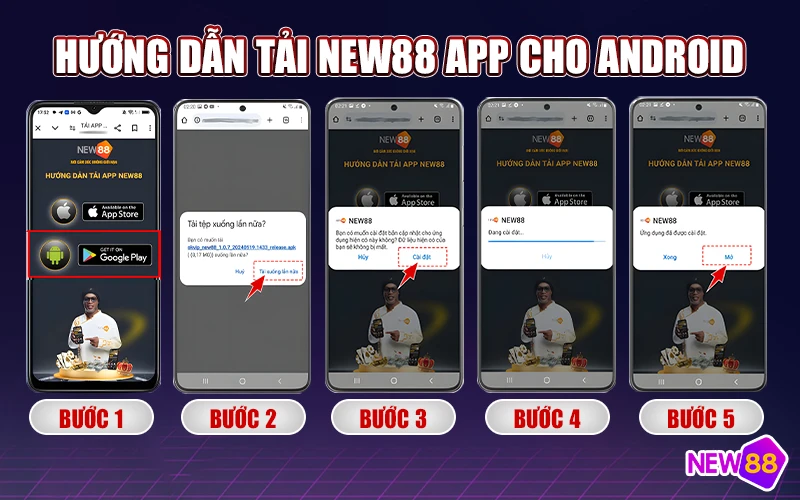 Hướng dẫn tải app New88 cho Android